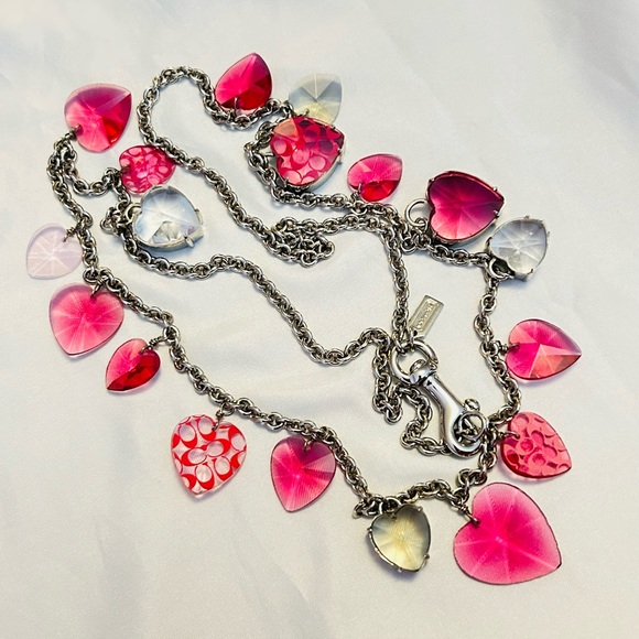 💰SOLD💰NWOT Coach Heart Charm Necklace - Picture 2 of 16